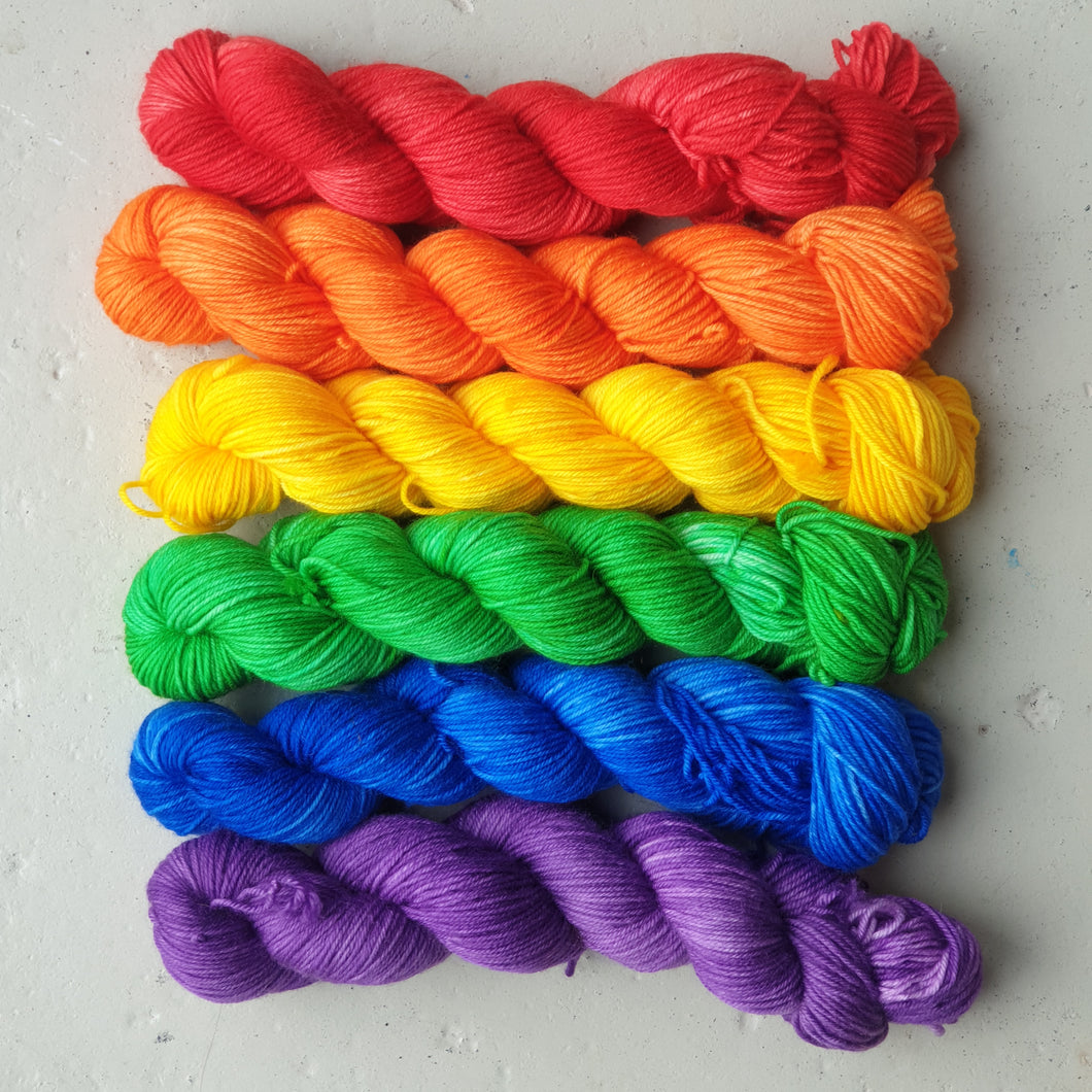 Pride set - 6x50g sock yarn