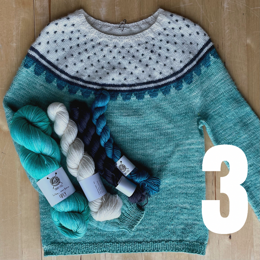 Strawberry Fields - Peysusett no 3 - Sweater Yarn-kit no 3