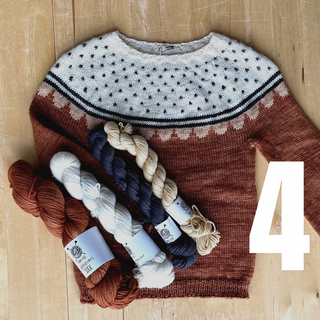 Strawberry Fields - Peysusett no 4 - Sweater Yarn-kit no 4