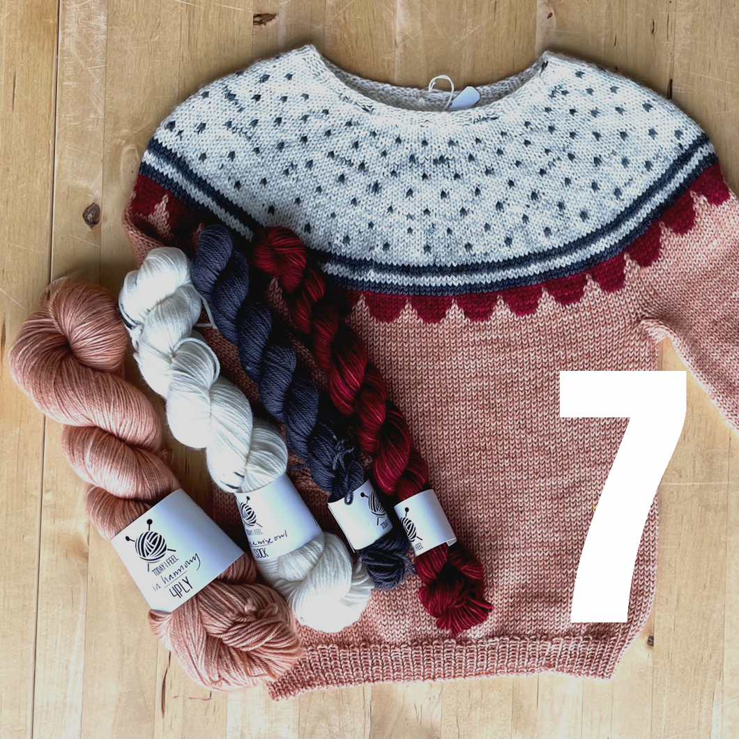 Strawberry Fields - Peysusett no 7 - Sweater Yarn-kit no 7